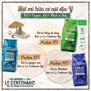 Bột Mì Hữu Cơ 1Kg LE CENTENARIE Hỗ Trợ Tiêu Hóa, An Toàn Cho Sức Khỏe - Natural Market