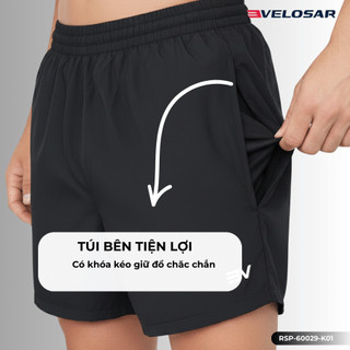 Quần Short Thể Thao Nam VELOSAR Siêu Nhẹ Thoáng Khí Phù Hợp Tennis Chạy bộ Pickleball, Gym RSP-60029