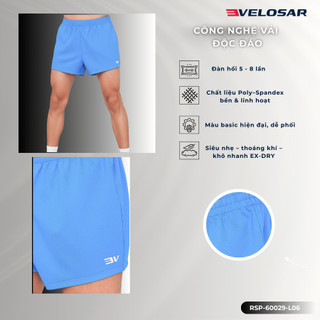 Quần Short Thể Thao Nam VELOSAR Siêu Nhẹ Thoáng Khí Phù Hợp Tennis Chạy bộ Pickleball, Gym RSP-60029