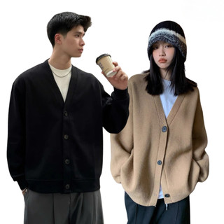 Áo Khoác Cardigan 4 cúc Basic nam nữ phong cách Hàn Quốc Mặc Nhóm, Cặp Đôi Trẻ Trung 40-70KG K1