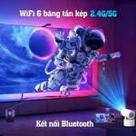 Máy chiếu mini Máy chiếu Gia Đình Loa Bluetooth Không dây Micro Full HD 4K Tự động Keystone WiFi 2.4/5G Kết nối Lớp học — ảnh 7