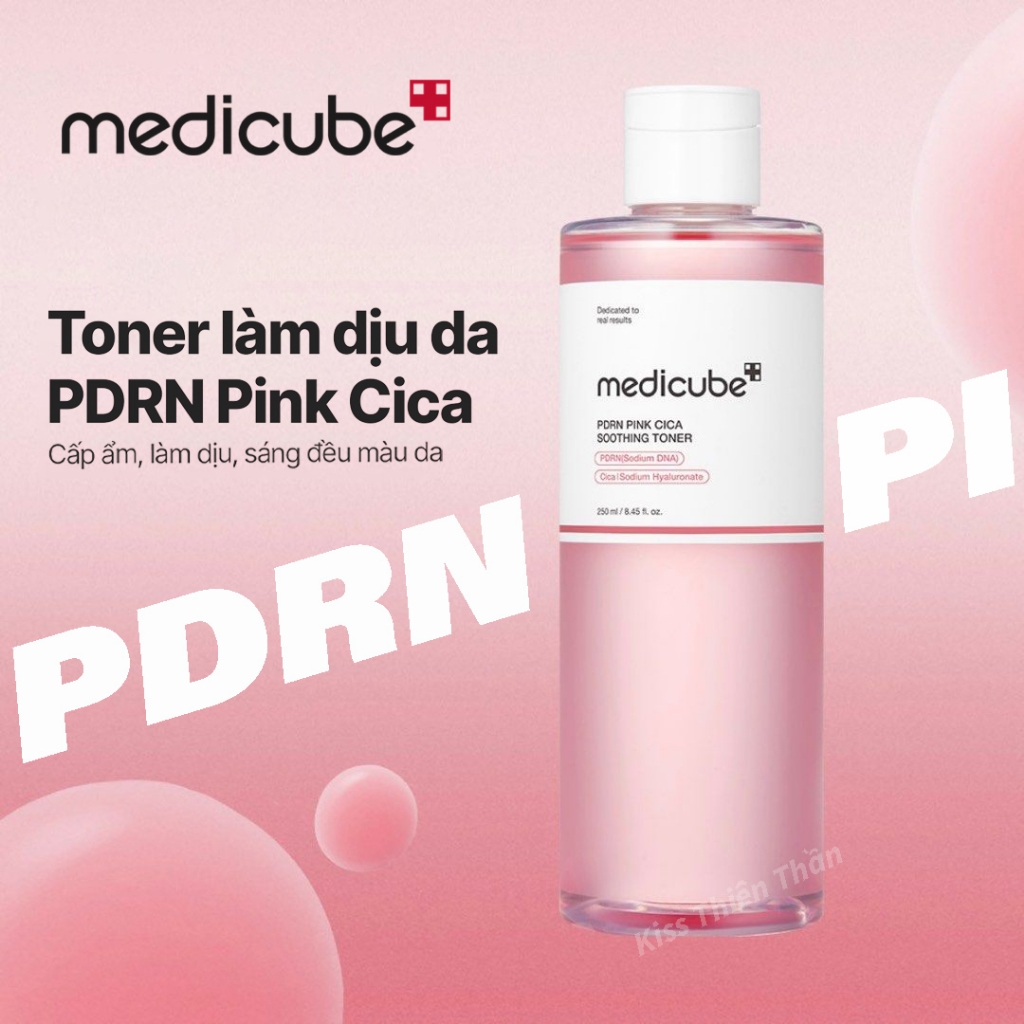 Nước Hoa Hồng Làm Dịu Da MEDICUBE PDRN Pink Cica Soothing Toner 250ml