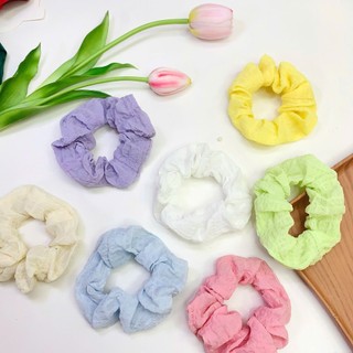 Buộc tóc nơ scrunchies phồng, buộc tóc xốp nhiều màu dễ thương Chồi accessories - Y073