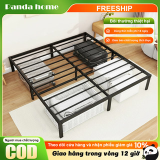 Panda Giường sắt hiện đại đơn giản 1.8m giường sắt tải trọng khung sắt chắc chắn mang 500kg