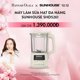 [Hannah 12/12] Máy Làm Sữa Hạt Đa Năng Sunhouse SHD5261 – Dung Tích 1L - Độc lập 2 tính năng xay-nấu
