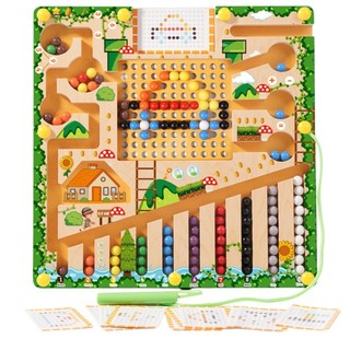 Bảng Mê Cung Từ Tính Magnetic Maze Cho Bé 5in1 - Đồ chơi Tư Duy, Kỹ Năng Toán Học, Quà Tặng Sáng Tạo Cho Bé 3+