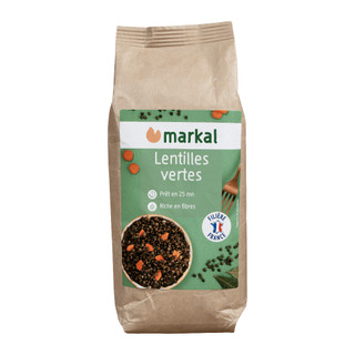 Đậu lăng xanh hữu cơ Markal 500g, dùng nấu sữa , cháo soup