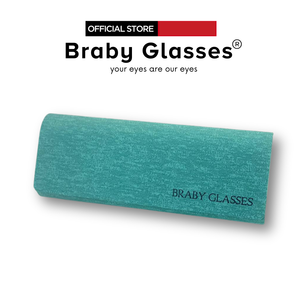 Hộp kính da Braby lót nhung mềm mịn cao cấp chống va đập, nứt vỡ