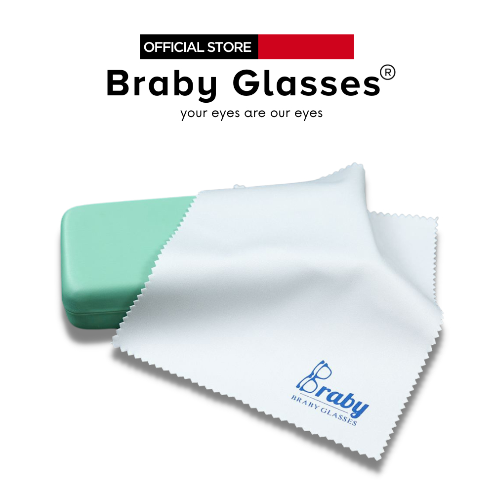 Hộp kính da Braby lót nhung mềm mịn cao cấp chống va đập, nứt vỡ