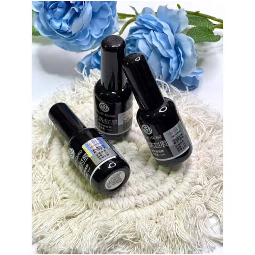 Set 3 Chai Gel Base Coat - Top Coat - Cứng Móng Youth Rose Chính Hãng 15ml