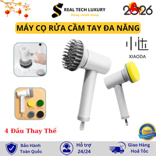 Máy Cọ rửa Đa Năng 5 Trong 1 Cầm Tay Xiaoda - Chổi Điện Cọ Nhà Vệ Sinh Chà Rửa Mini Có Sạc Pin