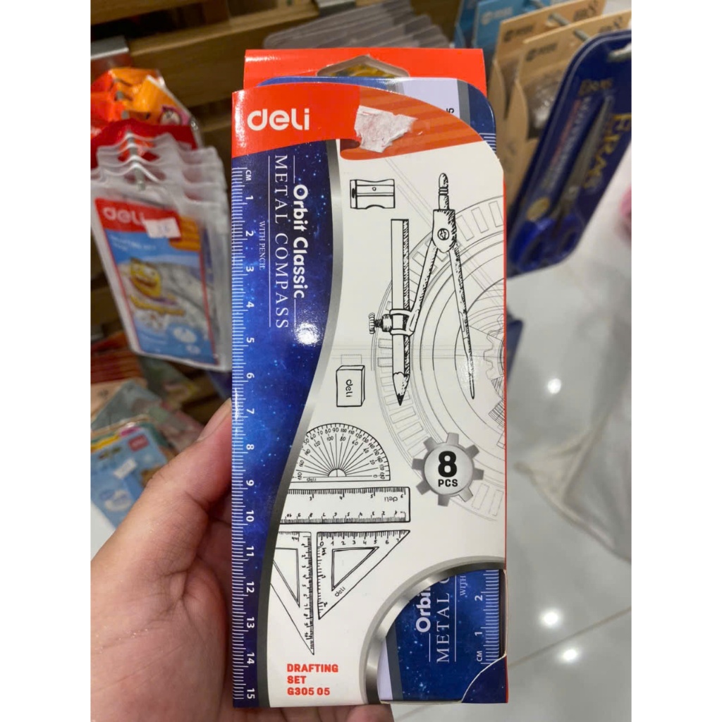 Bộ sét Compa, Eke… Deli G305 05