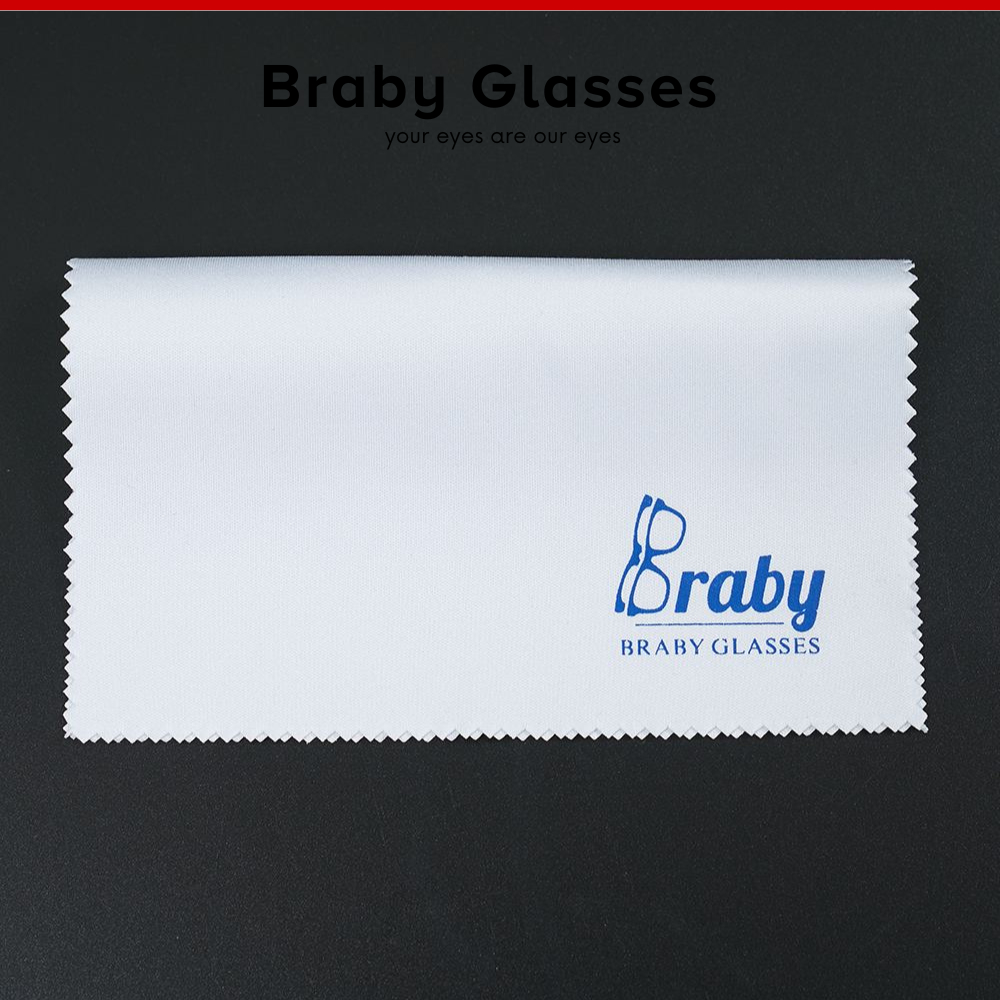 Khăn lau kính cận loạn chống bám hơi nước Combo 3 chiếc Braby chuyên dụng mềm mịn cao cấp đa năng