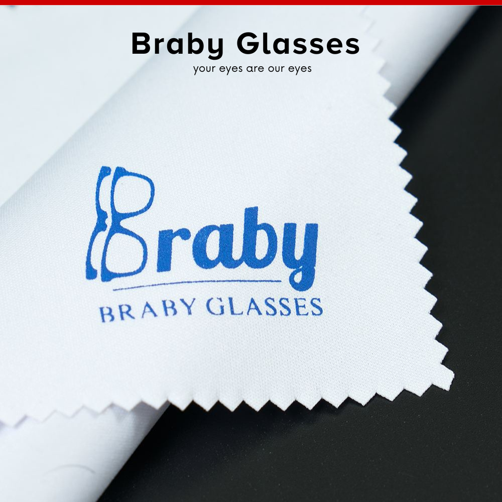 Khăn lau kính cận loạn chống bám hơi nước Combo 3 chiếc Braby chuyên dụng mềm mịn cao cấp đa năng
