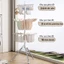 𝐅𝐔𝐑𝐍𝐈𝐒𝐇 𝐅𝐈𝐄𝐒𝐓𝐀 Cây Phơi Đồ Inox Cho Bé Gấp Gọn Thông Minh Xoay 360 Độ Cây Phơi Quần Áo Đa Năng 3 tầng 40 Kẹp Chắc Chắn