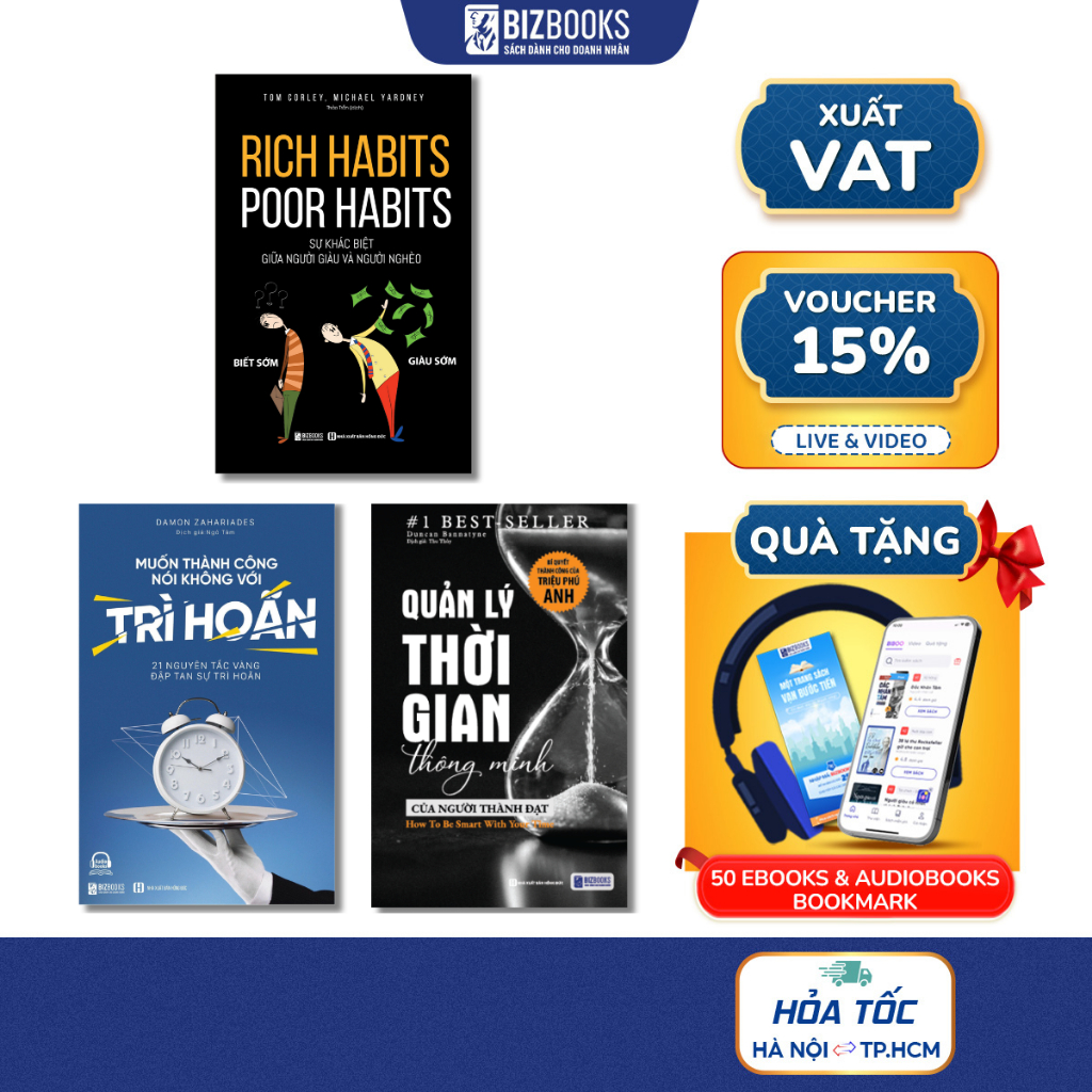 Sách 3 Cuốn Sách Kỹ Năng Mềm Đáng Đọc Nhất Mọi Thời Đại, Quản lý Thời Gian, MUỐN THÀNH CÔNG NÓI KHÔNG VỚI TRÌ HOÃN