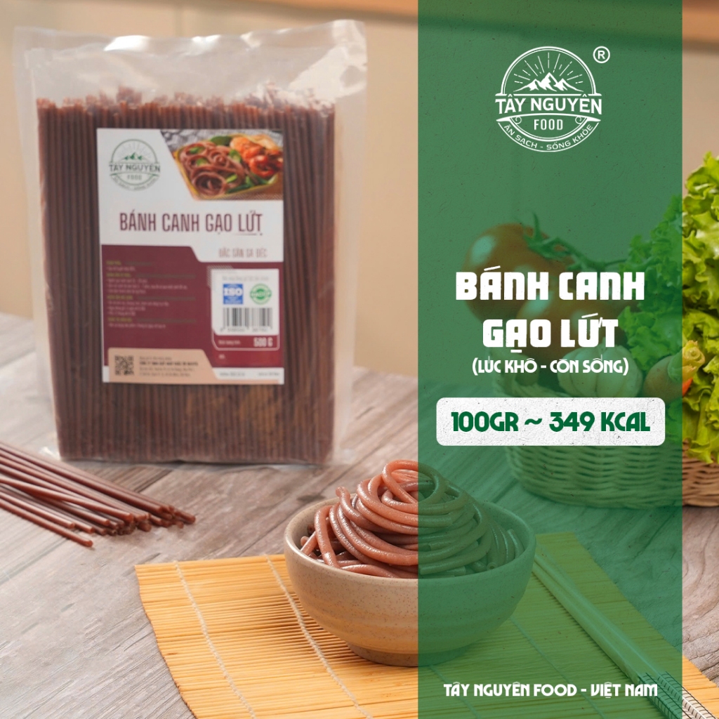 Bánh canh gạo lứt Eatclean đặc sản Sa Đéc Tây Nguyên Food – Việt Nam 500g/1kg