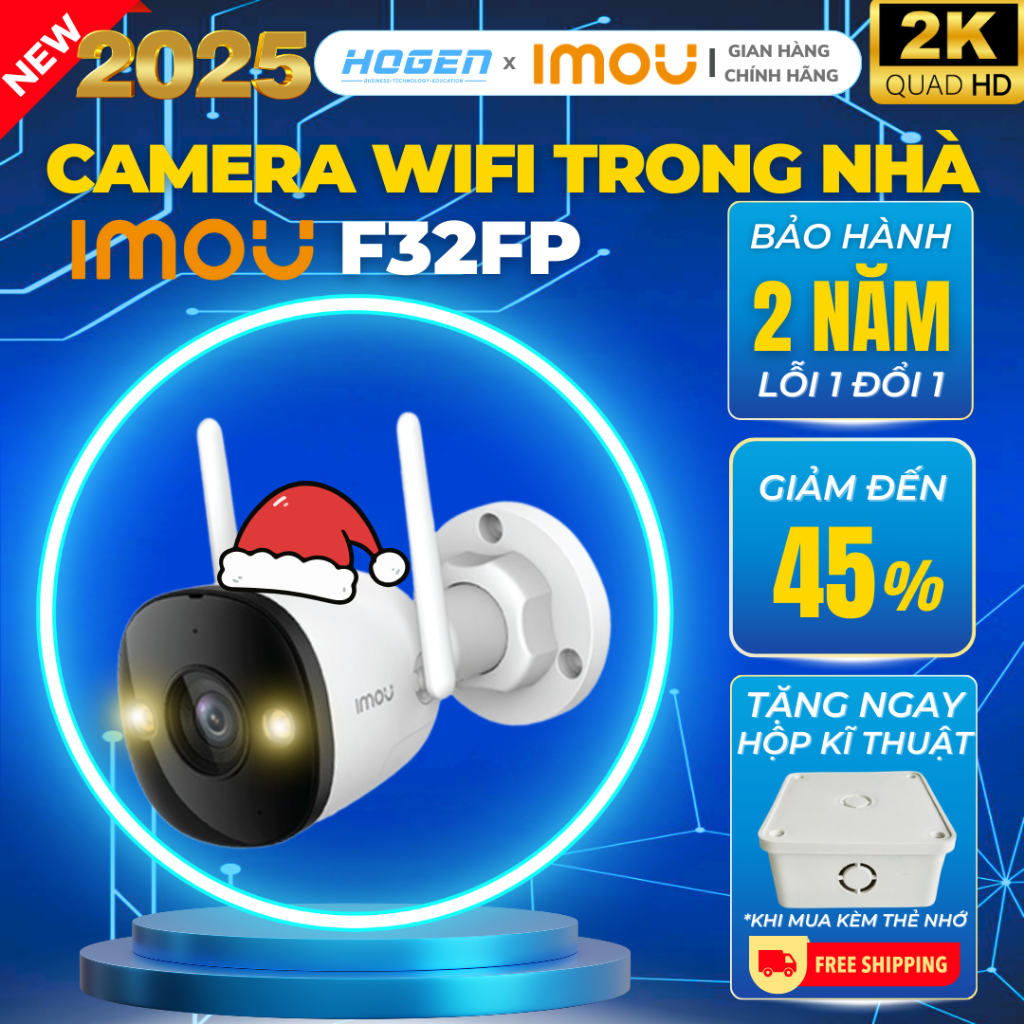 Camera IMOU ngoài trời F22P F32P F42P F52P S3EP 2/3/5MP ban đềm có màu,chống ngược ánh sáng, BH 24TH