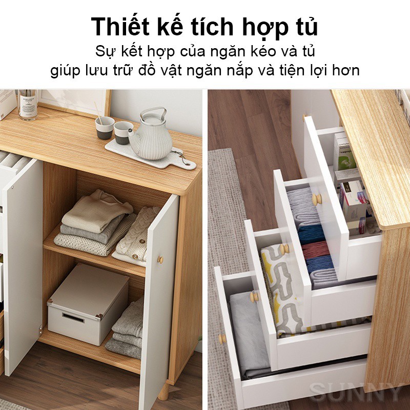 SUNNY Tủ đựng đồ ngăn kéo nhiều tầng dùng cho phòng khách sắp xếp vật dụng gọn gàng phù hợp không