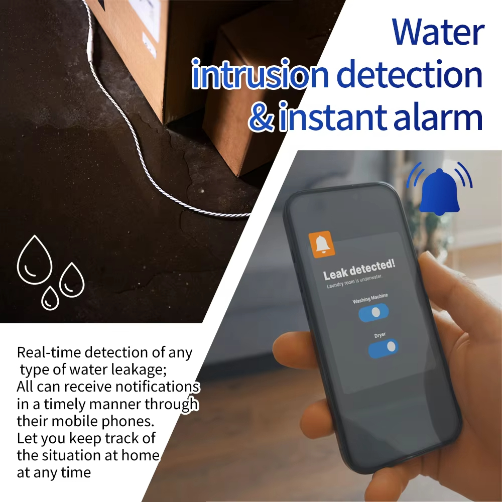 Shelly Flood Gen4 Cảm Biến Ngập & Rò Nước Wi-Fi + Zigbee + BLE Báo Động Real-time & Push Notification IP44