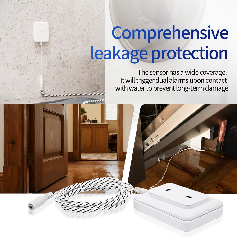 Shelly Flood Gen4 Cảm Biến Ngập & Rò Nước Wi-Fi + Zigbee + BLE Báo Động Real-time & Push Notification IP44