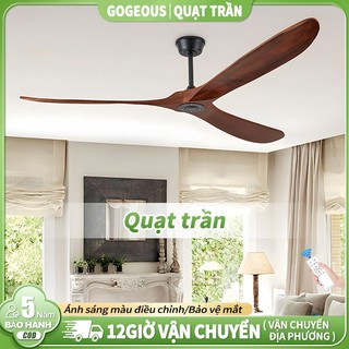 quạt trần 3 cánh chùm tân cổ điển cho phòng khách Quạt phòng ngủ hiện đại