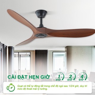 quạt trần 3 cánh chùm tân cổ điển cho phòng khách Quạt phòng ngủ hiện đại