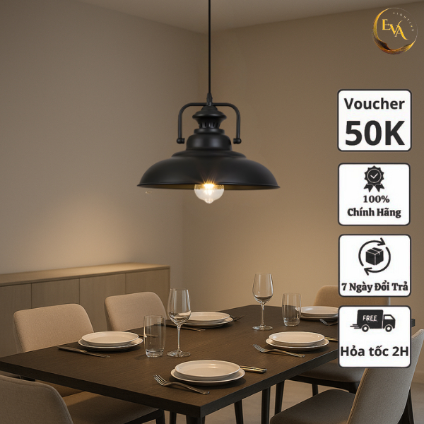 Đèn thả EVA AP2012 trang trí quán cafe, thả bàn ăn, phòng khách, quầy bar bảo hành 12 tháng