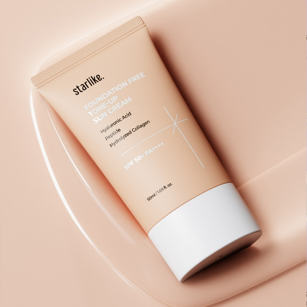 [Starlike] Kem chống nắng nâng tone FOUNDATION-FREE TONE UP SUN CREAM  SPF 50+ Hiệu Quả Chống Nắng Sạm Da Đến 24h