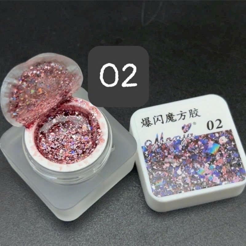 Gel Nhũ Đặc Huaxi Platinum Chính Hãng-Gel Nhũ Đặc, Siêu Bắt Sáng, Trang Trí Nail Cao Cấp