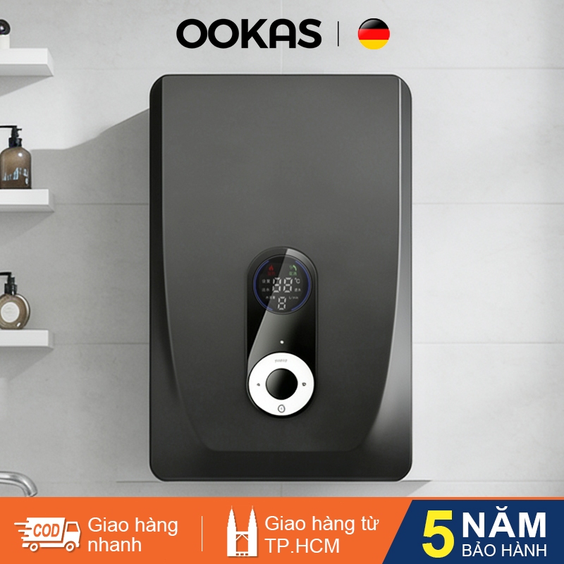 OOKAS Máy nước nóng trực tiếp 6500W Vòi hoa sen trực tiếp, không cần dải ánh sáng