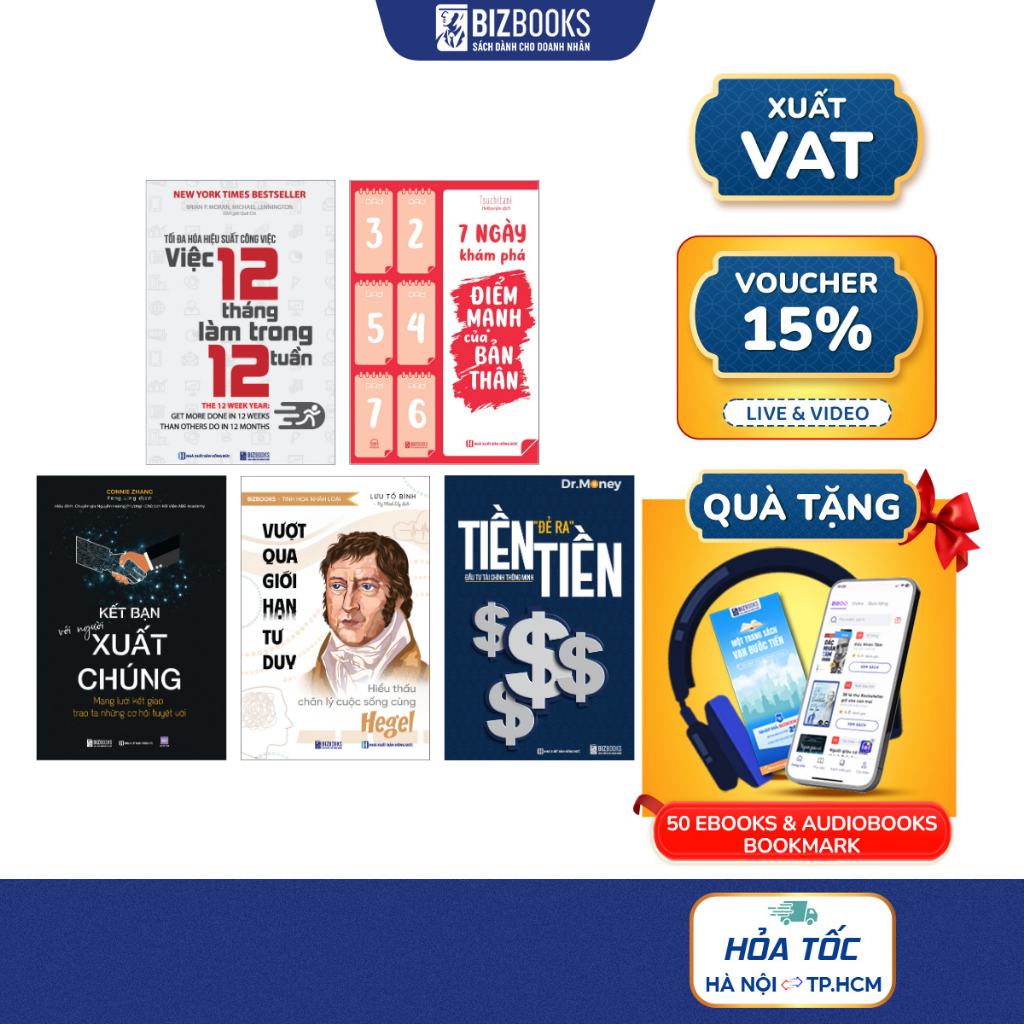 Combo Sách Bí Quyết Tăng Tốc, Khám Phá Bản Thân Và Đầu Tư Hiệu Quả - Bizbooks
