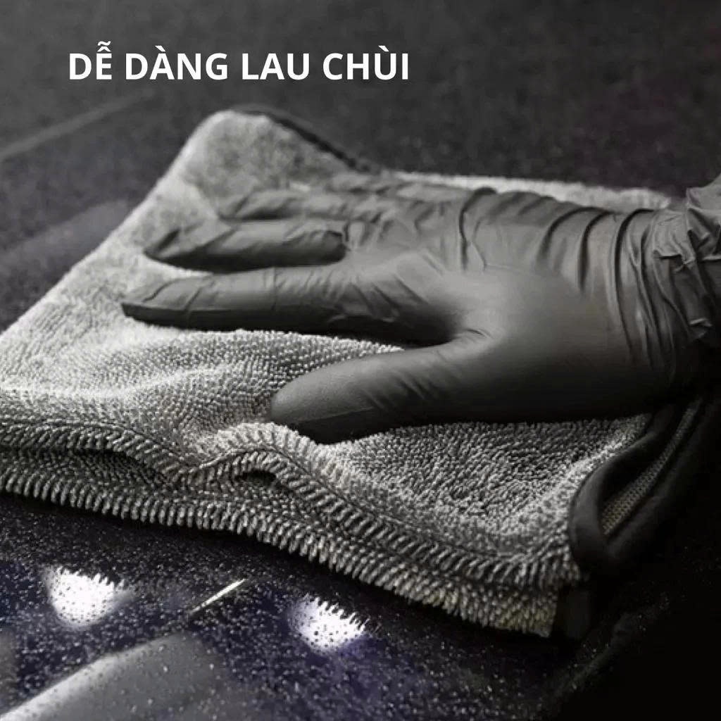 Khăn lau ô tô Superfine Fiber cao cấp, khăn lau xe máy khăn lau nhà bếp đa năng mềm mịn siêu thấm hút