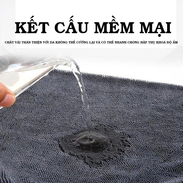 Khăn lau ô tô Superfine Fiber cao cấp, khăn lau xe máy khăn lau nhà bếp đa năng mềm mịn siêu thấm hút