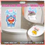 Miếng Dán Bồn Cầu Dễ Thương - Sticker Dán Bồn Cầu Cue Dùng Dán Trang Trí Toilet, Nhà Vệ Sinh, Tường - WC004