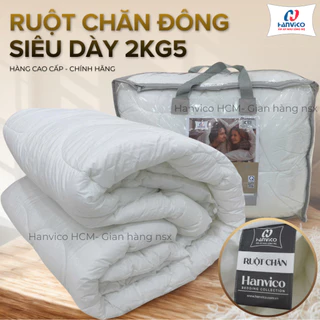 Ruột Chăn Hanvico 2.5kg – Chăn Đông Siêu Ấm 200X220CM Chính Hãng, Phồng Dày Cao Cấp