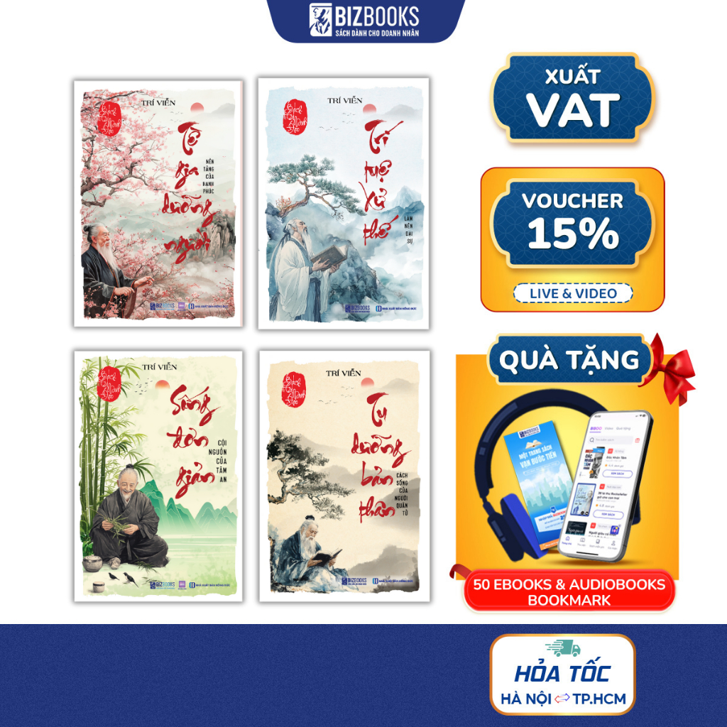 Bộ Sách Bách Trí Minh Đạo: Tu Dưỡng Bản Thân, Trí Tuệ Xử Thế, Sống Đơn Giản, Tề Gia Dưỡng Người