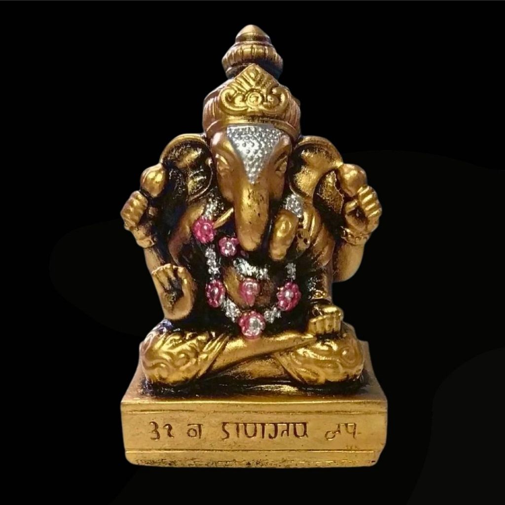Tượng Decor Mini Thần Voi Ganesha 11cm Trang Trí Taplo ô tô hoặc Kệ Trang Trí Nhỏ Xinh