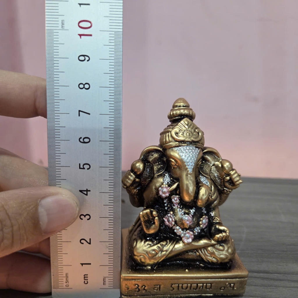 Tượng Decor Mini Thần Voi Ganesha 11cm Trang Trí Taplo ô tô hoặc Kệ Trang Trí Nhỏ Xinh