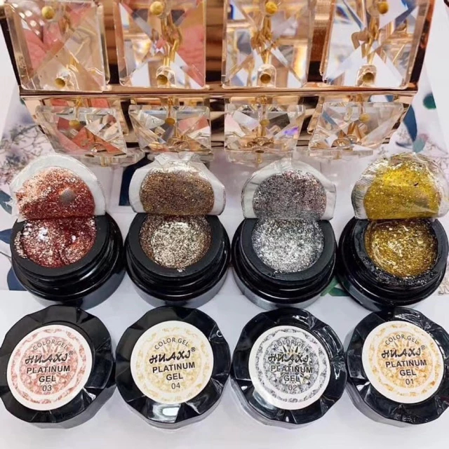 Gel Nhũ Đặc Vẽ Viền Móng- Gel Nhũ Đặc Trang Trí Nail Art, Lấp Lánh, Chuẩn Salon