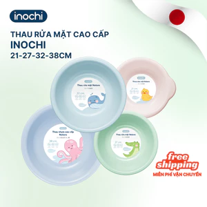 Chậu rửa mặt Notoro inochi cho bé thau nhựa tắm gội đầu size 21/27/32cm - nhựa nguyên sinh, cao cấp