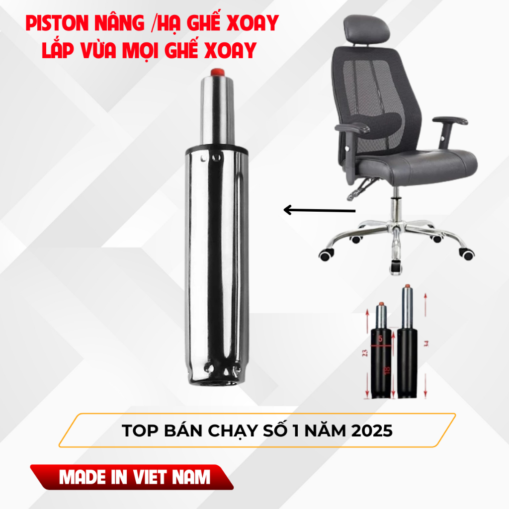 piston ghế xoay thay thế cao cấp loại 1( có sỉ )