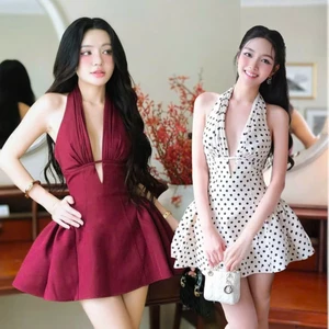Đầm mango in kèm quần có lưới đệm phồng siêu tôn dáng, form xòe cực sang mặc đi tiệc – hẹn hò cực nổi DX