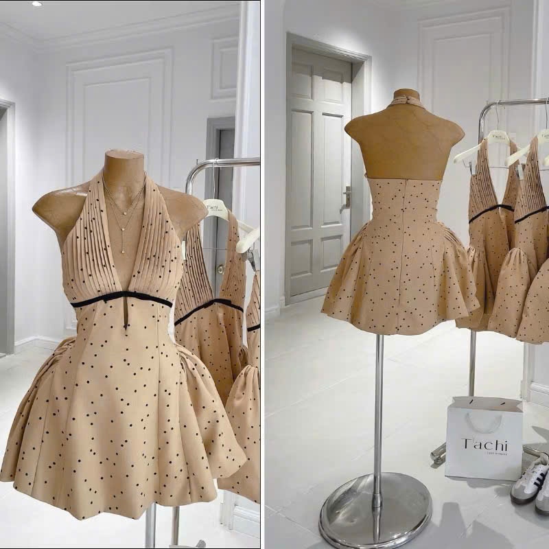 Đầm mango in kèm quần có lưới đệm phồng siêu tôn dáng, form xòe cực sang mặc đi tiệc – hẹn hò cực nổi DX