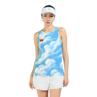Áo thể thao chạy bộ UNISEX- VELOSAR- BST MÂY LỬA DỆT NÊN HÒA BÌNH RTT-60072-L07