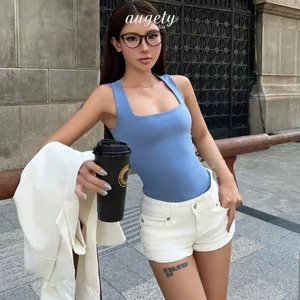 Quần Short Jean Nữ Cạp Thấp Thêu Chữ A Ôm Mông Tôn Dáng Co Giãn Nhẹ Basic Cá Tính Augety Studio, CECE SHORTS