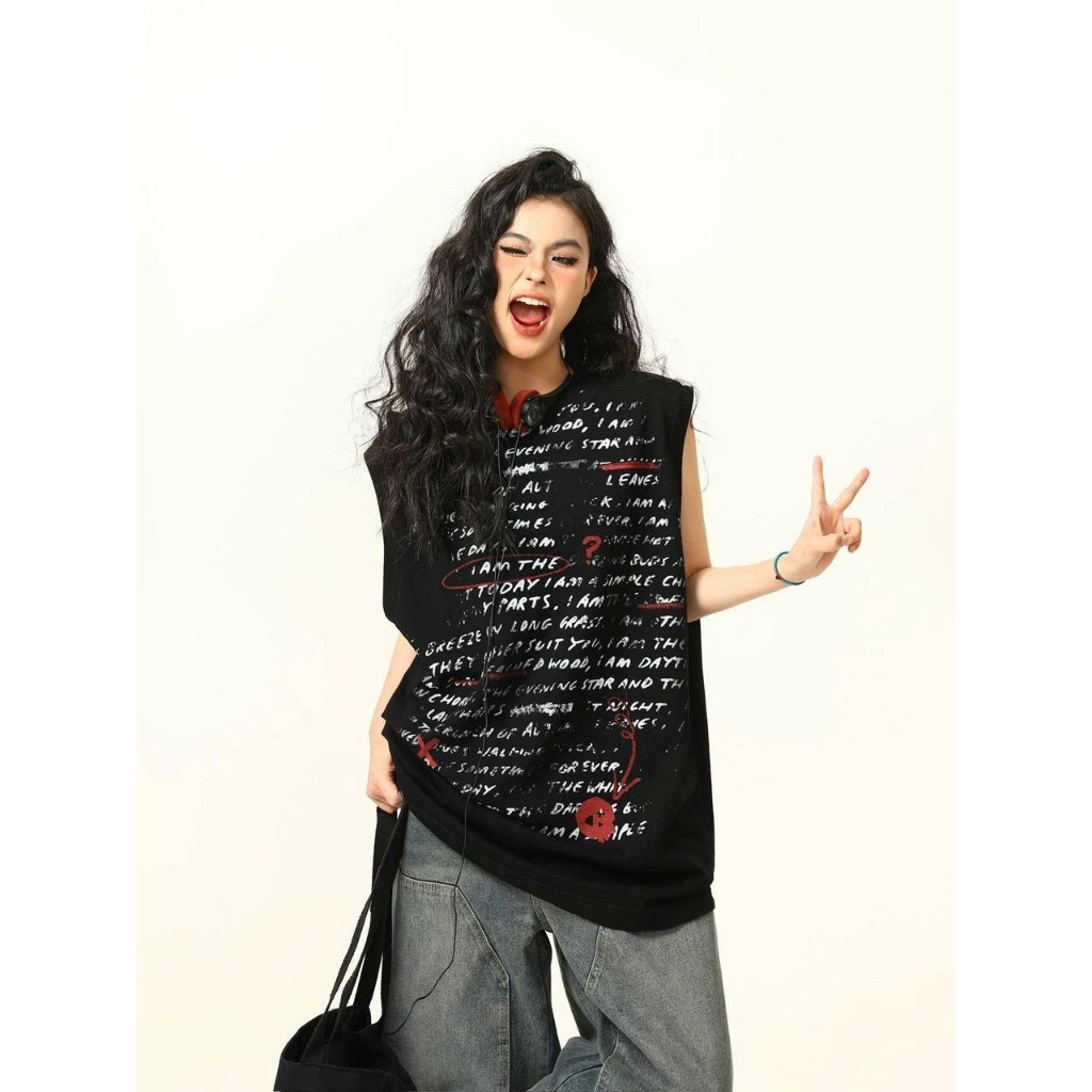 Áo thun Tanktop Cổ tròn  I AM THE Localbrand ICVCVNI Unisex Cotton