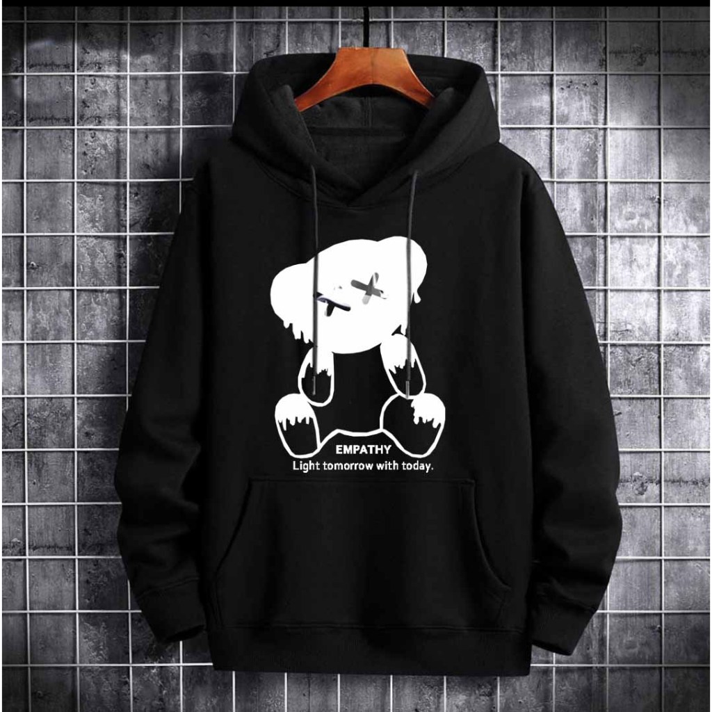 Áo hoodie GẤU EMPATHY nam nữ Form rộng ,khoác nỉ có nón kiểu dáng Basic Hàn Quốc Hot 2026 - K1