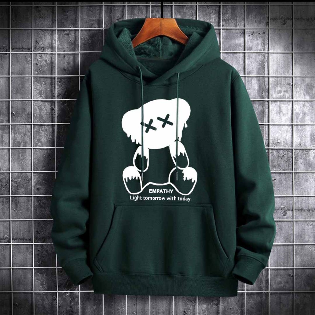 Áo hoodie GẤU EMPATHY nam nữ Form rộng ,khoác nỉ có nón kiểu dáng Basic Hàn Quốc Hot 2026 - K1