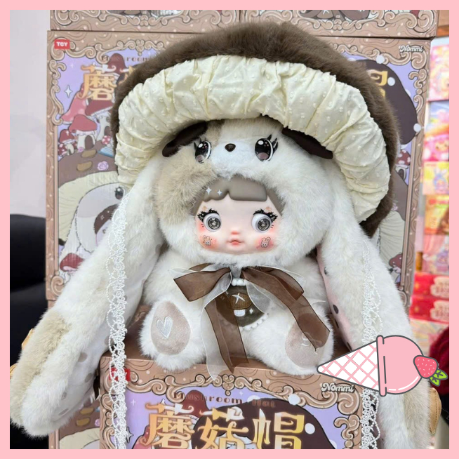 [Hỏa tốc] Blind box Gấu bông mô hình nhân vật Nommi 400% V2 Mushroom Hat HITOY chính hãng